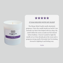 NEW Large Aromatherapy Candle- Sleepy Mind - Bampton House Ltd