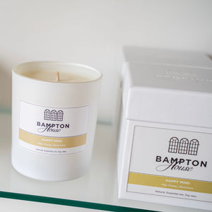 Large Aromatherapy Candle - Happy Mind - Bampton House Ltd
